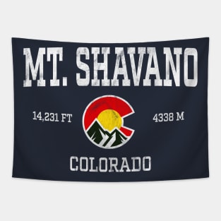 Mt Shavano Colorado 14ers Vintage Athletic Mountains Tapestry