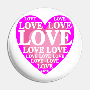 love hearts Pin