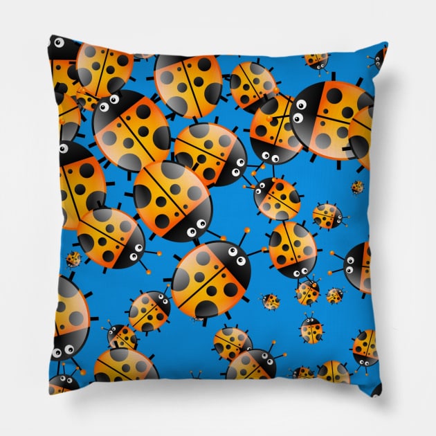 Ladybug Pattern Pillow by AnimalPatterns