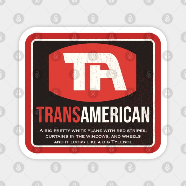 Trans American Airlines Magnet by darklordpug