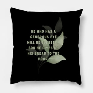 Proverbs 22:9 Pillow