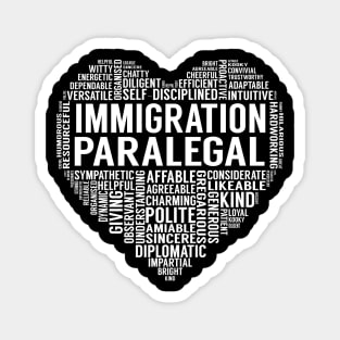 Immigration Paralegal Heart Magnet