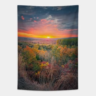 Silent autumn evening Tapestry