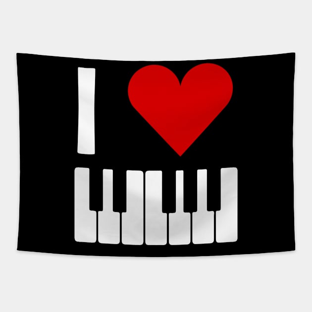 Love Piano Tapestry by Cooldruck