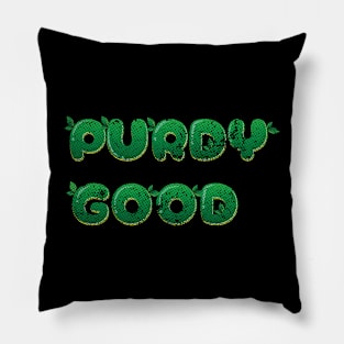 Purdy Good // Football Fan Design Pillow