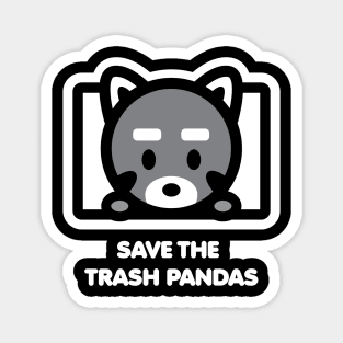 Raccoon Trash Panda Animal Lover Cute Mammal Paws Adorable Bambu Brand Magnet