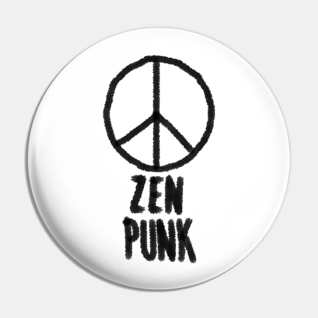 Zen Punk Pin by EquilibriumArt
