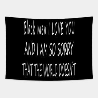 Black men I LOVE YOU Tapestry