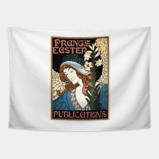 PRANG'S EASTER PUBLICATIONS by Louis Rhead Art Nouveau Lithograph Tapestry