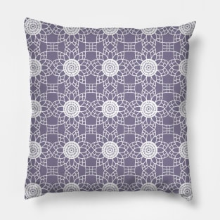 Doily - purple Pillow