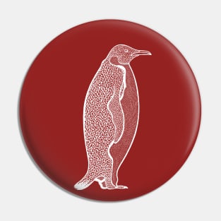 Emperor Penguin - hand drawn arctic animal design Pin
