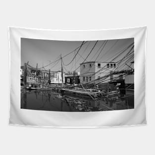 Sausalito Docks, San Francisco Bay Area, California Tapestry