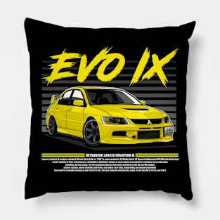 MITSUBISHI LANCER EVOLUTION IX - YELLOW Pillow