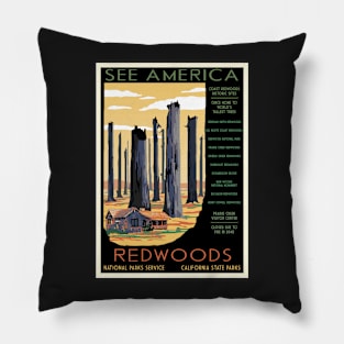 National Parks 2050: Redwoods Pillow