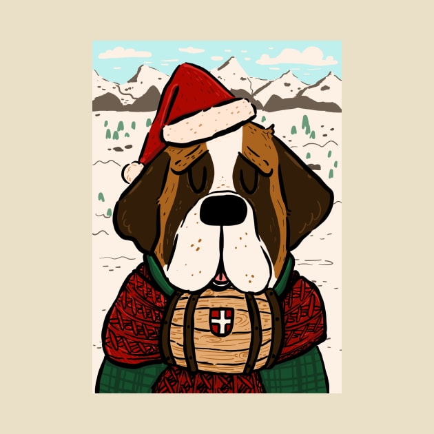 Holiday St. Bernard by Fluffymafi