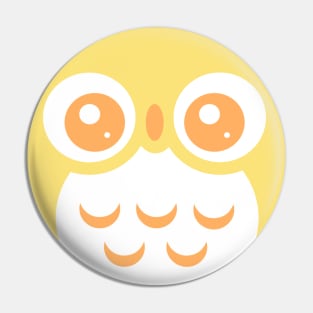 Yellow Cute baby Owl Pin