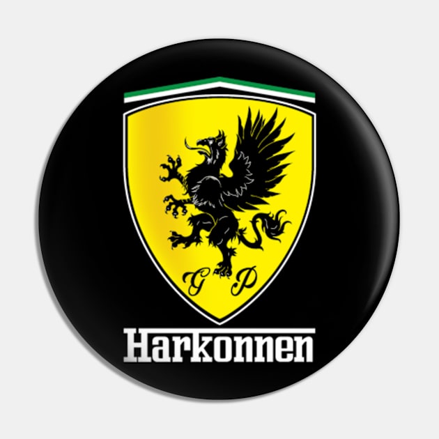 Harkonnen Sports Car (Black Print) Pin by Miskatonic Designs