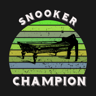 Snooker champion - retro sunset billiards T-Shirt