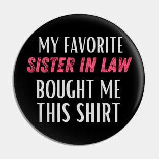 World's best sister-in-law sister in law shirts cute with flowers Pin