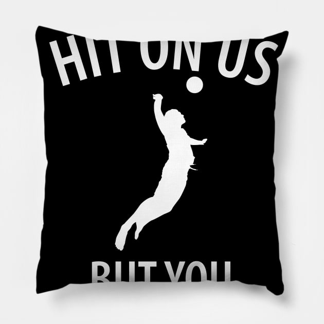 Volleyball Sport Team Play Gift Pillow by Johnny_Sk3tch