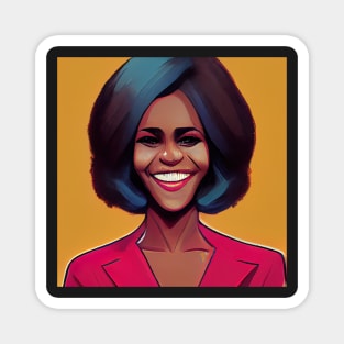 Michelle Obama | Comics Style Magnet