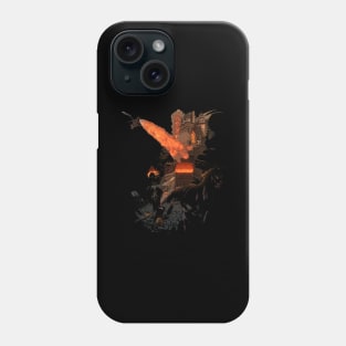 Dragon Fire Stylish Silhouette Fantasy Phone Case