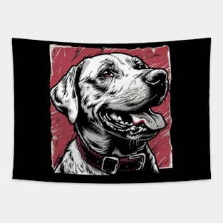 Retro Art Labrador Retriever Dog Lover Tapestry