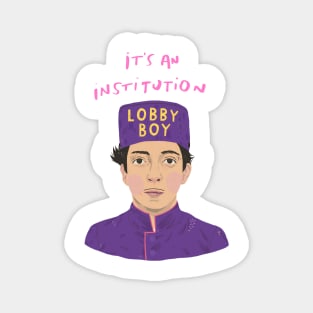 grand budapest hotel zero Magnet