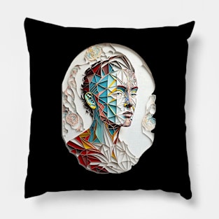 Woman Art Portrait Pillow