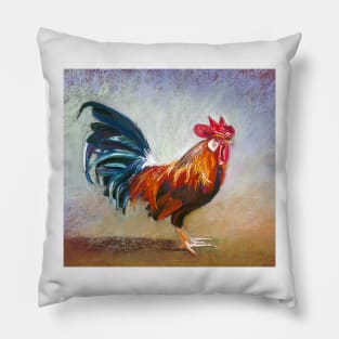 Portrait of Michael's Rooster Pillow