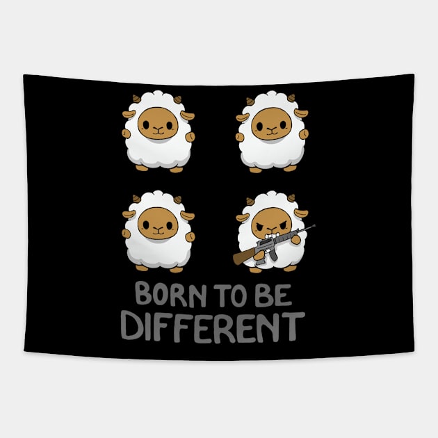 Born to Be Different Tapestry by Vallina84