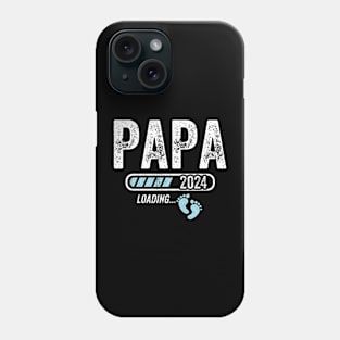 Papa 2024 loading for pregnancy announcement Phone Case