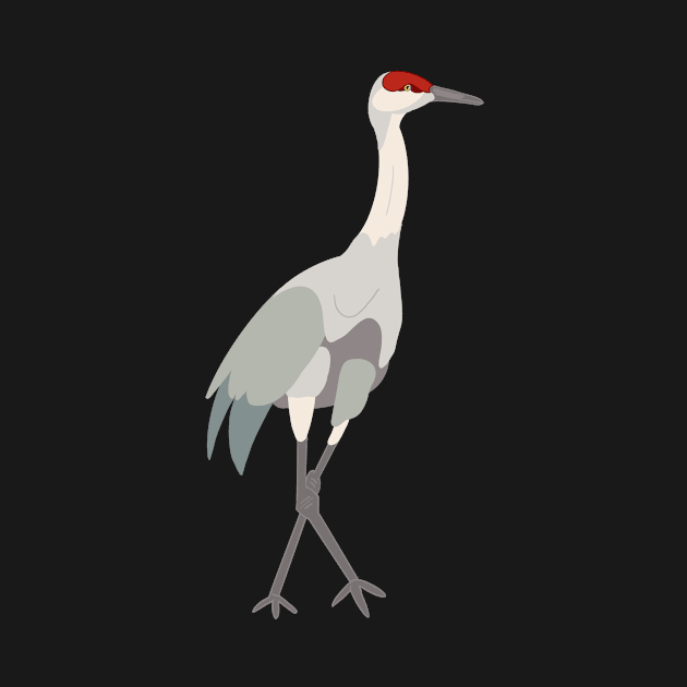 Sandhill Crane - Drawing by eeliseart