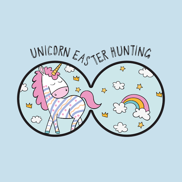 Find the Easter Unicorn Funny Holiday T-Shirt by Teequeque