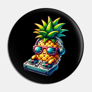 Cute Kawaii Pineapple DJ Pin