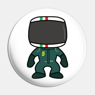 Sebastian Vettel Custom Bobblehead - 2022 Season Italian GP Special Pin