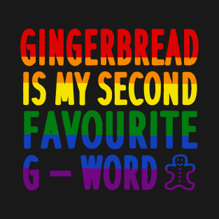 Gingerbread male Christmas Pride LGBT Queer T-Shirt