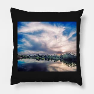 Marble Sky and Lake Pillow