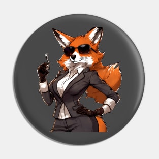 Agent Lady Fox Pin