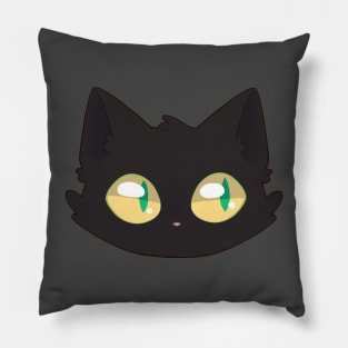 Cute Black Cat Face Pillow