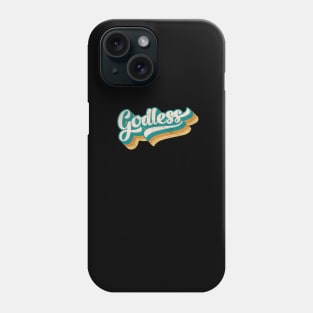 Godless colorful retro design Phone Case