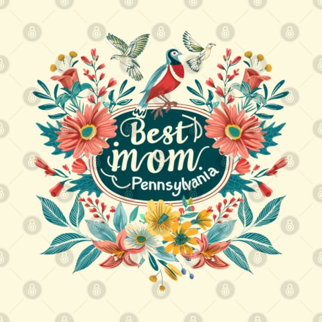 Best Mom in the PENNSYLVANIA, mothers day gift ideas, love my mom by Pattyld