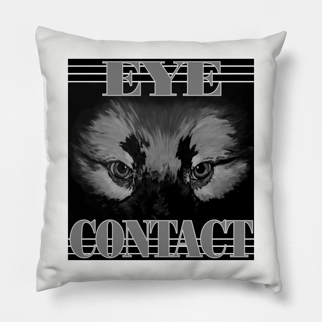Dog Trainer Eye Contact Dog Handler Focus Train Watch Me Service Dog Pillow by DesignFunk