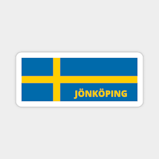 Jönköping City in Swedish Flag Magnet