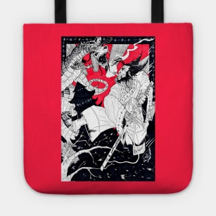 Samurai Wolverine by Michael Mettlen Art Tote