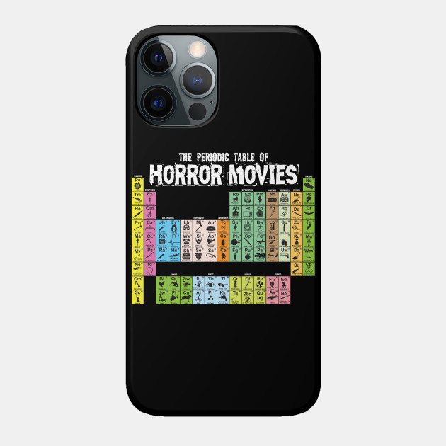 The Periodic Table of Horror Movies - Science - Phone Case