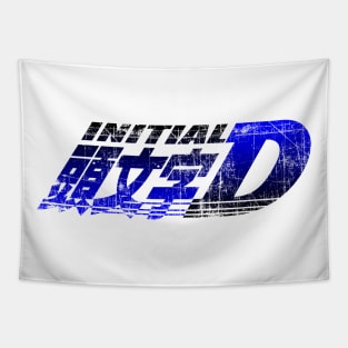 Initial D Gradient Blue Tapestry