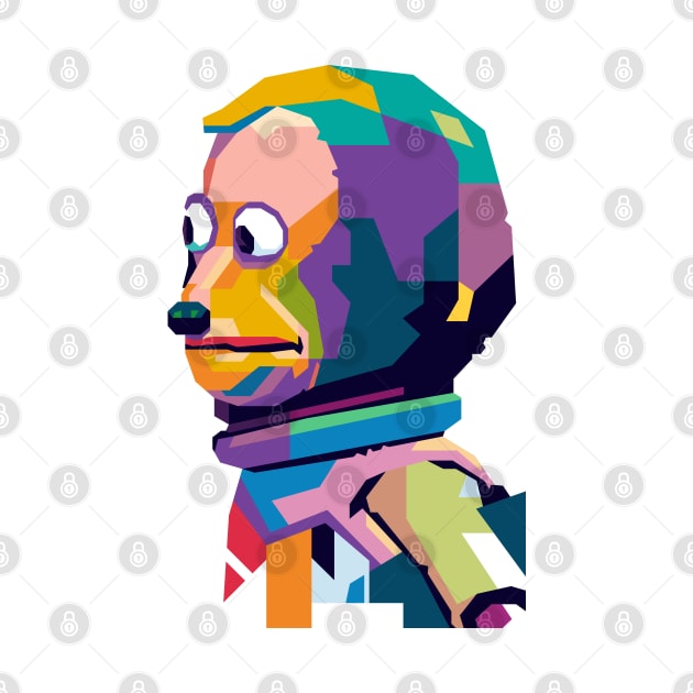 Monkey Meme WPAP by REKENINGDIBANDETBRO