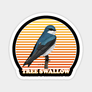 Tree Swallow Bird Watching Birding Ornithologist Gift Magnet