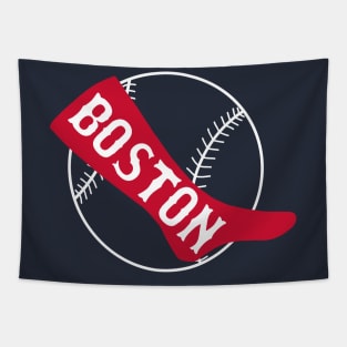 Old School Boston Red Sox Fan Tapestry